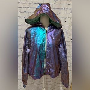 Forever 21 jewel tone hoodie lightweight jacket size 3XL